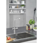 Комплект для кухни GROHE Red Duo с L-образным смесителем, бойлером L-Size и фильтром, хром 