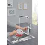 Комплект для кухни GROHE Red Duo с L-образным смесителем, бойлером L-Size и фильтром, хром 