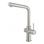 Комплект для кухни GROHE Red Duo с L-образным смесителем, бойлером L-Size и фильтром, суперсталь 