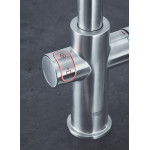 Комплект для кухни GROHE Red Duo с L-образным смесителем, бойлером L-Size и фильтром, суперсталь 