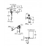 Комплект для кухни GROHE Red Mono с L-образным вентилем, бойлером M-Size и фильтром, хром 