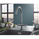 Смеситель для кухонной мойки GROHE Atrio, суперсталь 