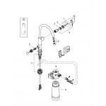 Смеситель для кухонной мойки GROHE Blue Pure Eurosmart с функцией фильтрации, с фильтром в комплекте, хром 