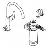 Смеситель для кухонной мойки GROHE Blue Pure Eurosmart с функцией фильтрации, с фильтром в комплекте, хром 