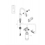 Кран для кухонной мойки GROHE Blue Pure Mono с функцией фильтрации, с фильтром в комплекте, хром 