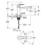 Смеситель для кухонной мойки GROHE Eurosmart, суперсталь (30463DC0)