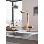 Смеситель для кухонной мойки GROHE Essence с вытяжным изливом 2jet, хром 