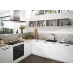 Смеситель для кухонной мойки GROHE Essence с вытяжным изливом 2jet, темный графит матовый 
