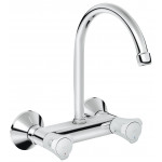 Смеситель для кухонной мойки GROHE Costa L, настенный с высоким изливом, хром 