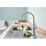 Смеситель для кухонной мойки GROHE BauFlow, хром 