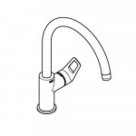 Смеситель для кухонной мойки GROHE BauLoop, хром 