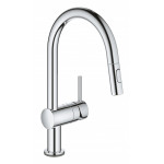 Смеситель для кухонной мойки GROHE Minta Touch сенсорный с вытяжным душем, хром 