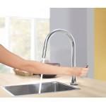 Смеситель для кухонной мойки GROHE Minta Touch сенсорный с вытяжным душем, хром 