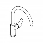 Смеситель для кухонной мойки GROHE BauEdge, хром 