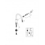 Смеситель для кухонной мойки GROHE BauEdge, хром 