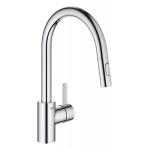 Смеситель для кухонной мойки GROHE Eurosmart Cosmopolitan, высокий излив, хром 