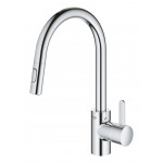 Смеситель для кухонной мойки GROHE Eurosmart Cosmopolitan, высокий излив, хром 
