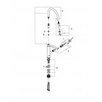 Смеситель для кухонной мойки GROHE Concetto профессиональный, хром 