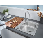 Мойка и смеситель для мойки, GROHE K200, хром