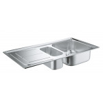 Мойка GROHE из нержавеющей стали с корзинчатым вентилем, оборачиваемая, K300 60 -S 97/50 1.5 