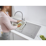 Мойка GROHE из нержавеющей стали с корзинчатым вентилем, оборачиваемая, K300 60 -S 97/50 1.5 