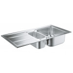 Мойка GROHE из нержавеющей стали с корзинчатым вентилем, оборачиваемая, K400, 60-S 97/50 1.5 