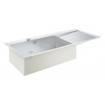 Мойка GROHE K1000 80-S 116/52 1.0 с корзинчатым вентилем, нержавеющая сталь 