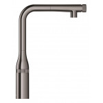 Смеситель для кухонной мойки GROHE Essence SmartControl с вытяжным изливом, темный графит глянец 