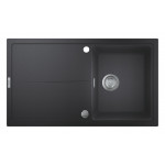 Мойка GROHE K400, 860 x 500 мм, черный гранит 