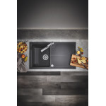 Мойка GROHE K400, 860 x 500 мм, черный гранит 