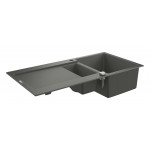Мойка GROHE K500 с 1,5 чашей, 1000 x 500 мм, серый гранит 