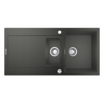Мойка GROHE K500 с 1,5 чашей, 1000 x 500 мм, серый гранит 