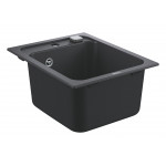 Мойка GROHE K700 с одной чашей, 400 x 500 мм, черный гранит 