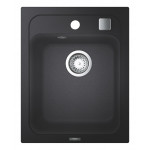 Мойка GROHE K700 с одной чашей, 400 x 500 мм, черный гранит 