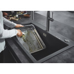 Мойка GROHE K700 с одной чашей, 780 x 510 мм, черный гранит 
