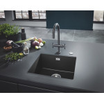 Мойка GROHE K700U с одной чашей, 457 x 406 мм, черный гранит 