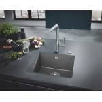 Мойка GROHE K700U с одной чашей, 457 x 406 мм, серый гранит 