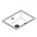 Мойка GROHE K700U с одной чашей, 610 x 460 мм, черный гранит 