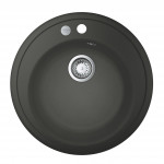 Мойка GROHE K200 с одной чашей, диаметр 510 мм, серый гранит 