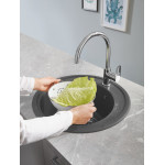 Мойка GROHE K200 с одной чашей, диаметр 510 мм, серый гранит 