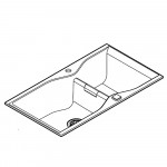 Мойка GROHE K700 с 2 чашами, 900 x 500 мм, черный гранит 