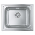 Мойка GROHE K200 60-S, 533 x 458 мм, оборачиваемая с одной чашей, нержавеющая сталь 