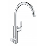 Смеситель для кухонной мойки GROHE Blue Pure Eurosmart, с функцией фильтрации, без фильтра в комплекте, хром 
