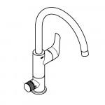 Смеситель для кухонной мойки GROHE Blue Pure Eurosmart, с функцией фильтрации, без фильтра в комплекте, хром 