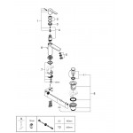 Смеситель для раковины GROHE Lineare с донным клапаном, XS-Size, хром 