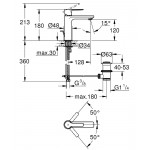 Смеситель для раковины GROHE Lineare, S-Size, хром 