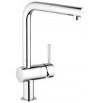 Смеситель для кухонной мойки GROHE Minta с вытяжным L-изливом, хром 