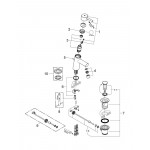 Смеситель для раковины GROHE Concetto с донным клапаном, низкий излив, хром 