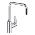 Смеситель для кухонной мойки GROHE Eurodisc Cosmopolitan, высокий излив, хром 