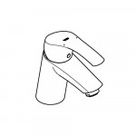 Смеситель для раковины GROHE Eurosmart, S-size, хром 